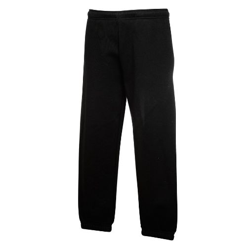 Fruit Of The Loom Kids Premium Elasticated Cuff Jog Pants Black